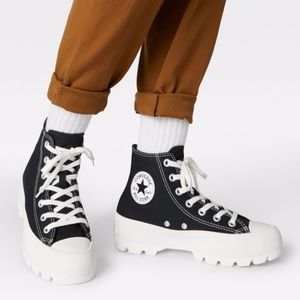 Converse CTAS Lugged 2.0 Hi Black White Platform Sneaker *Unisex*